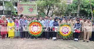 যথাযোগ্য মর্যাদায় নোয়াখালীতে পালিত হচ্ছে জুলাই গণঅভ্যুত্থান দিবস